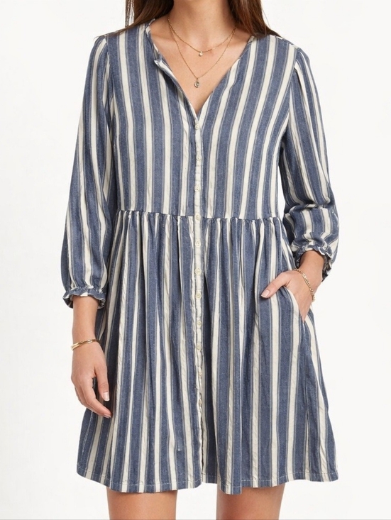 Old Navy Dresses & Skirts - Old Navy Long Sleeve Button Front Mini Swing Dress Size XL